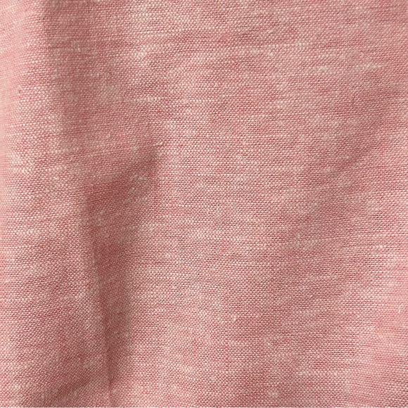 NY & Co 7th Ave Design Studio Capri Pink Linen Blend Crop Straight Pants Sz 16 - Picture 7 of 14